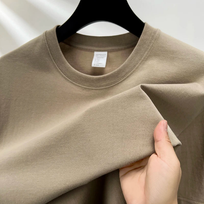 Heren-T-shirt met korte mouwen en ronde hals | Ontspannen