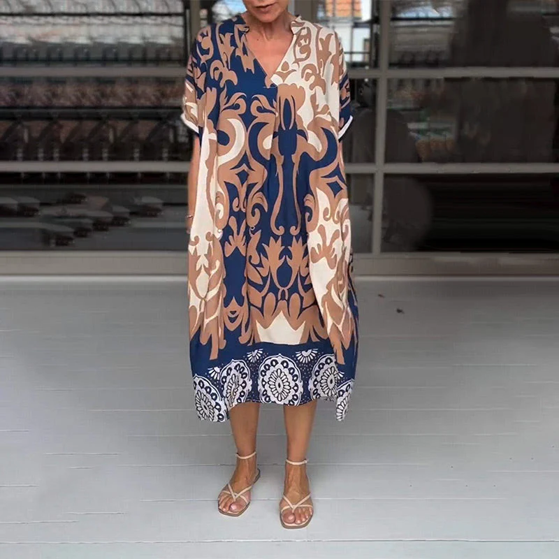 Bohemian Tuniekjurk met Print – Relaxed Fit