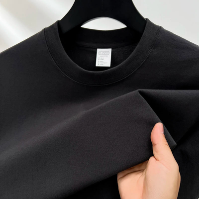 Heren-T-shirt met korte mouwen en ronde hals | Ontspannen