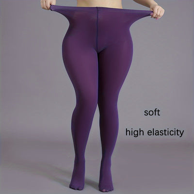 Fleur | Casual pantyhose in large sizes, 80D elastic and ultra-soft