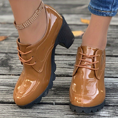 Robin | Effen kleurige chunky hakken