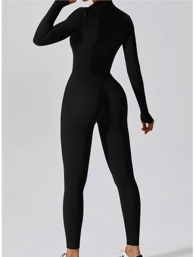 Fayenne - Shaping Yoga Fitness Jumpsuit met Lange Mouwen