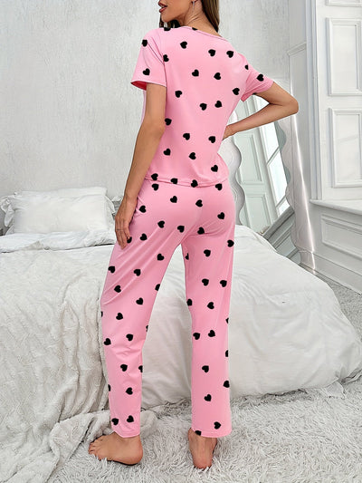 Nina | Hartjesprint dames pyjama set