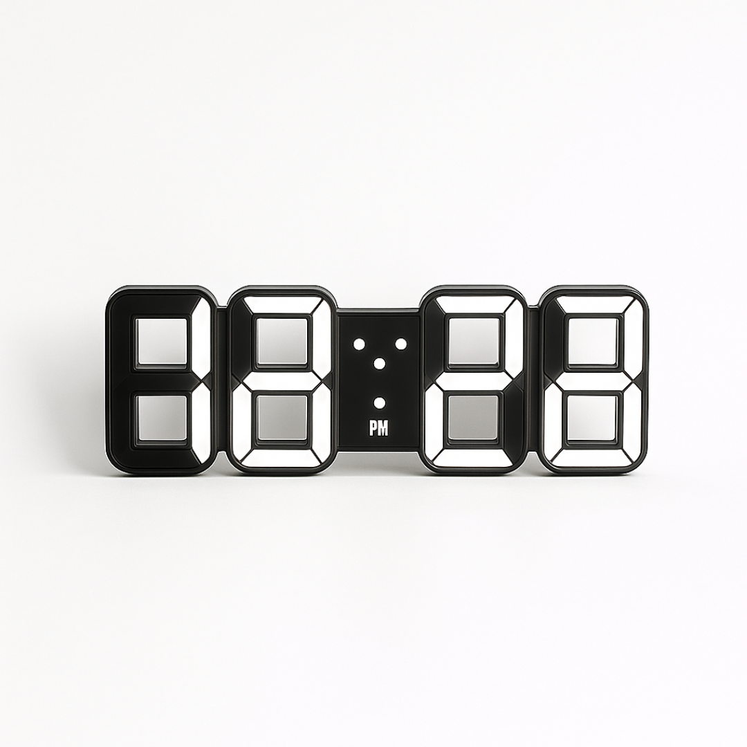 Vevora – 3D LED Digital Wall Clock With USB