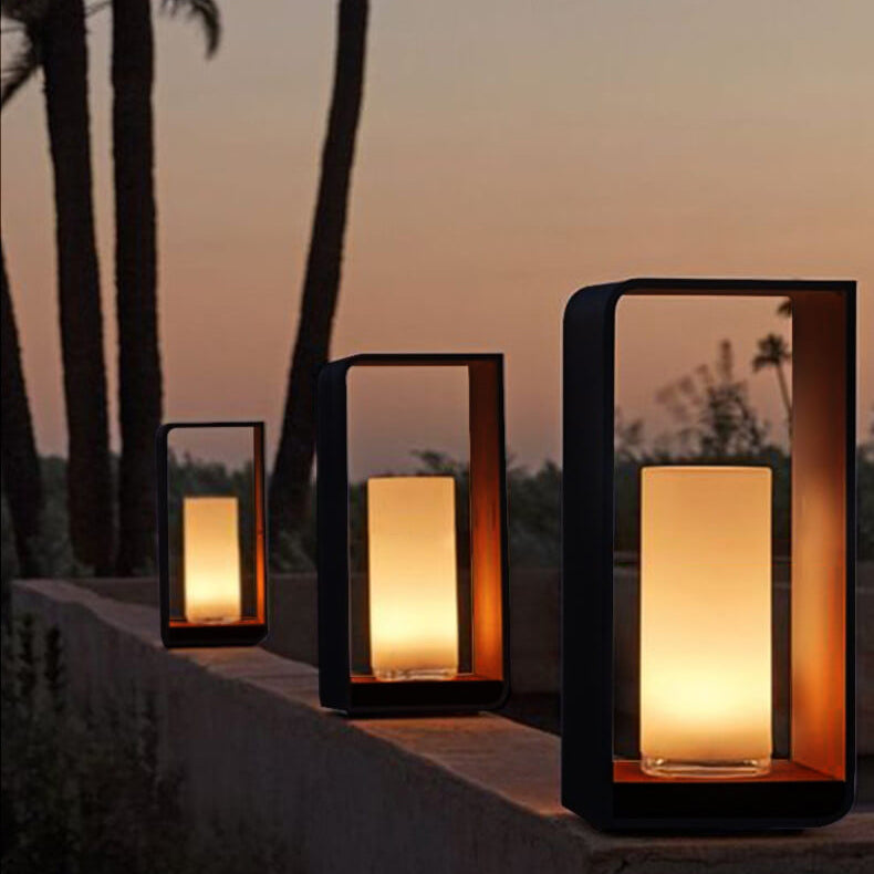 Donrain - Minimalist Square Frame LED Waterproof Lawn Light