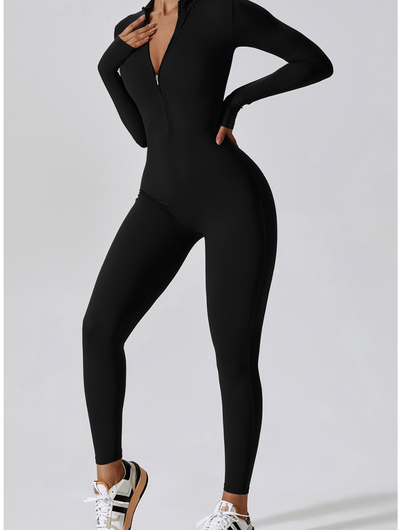 Fayenne - Shaping Yoga Fitness Jumpsuit met Lange Mouwen