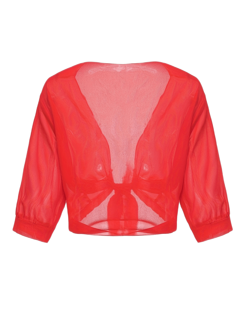 Katie – Airy Blouse with Open Front