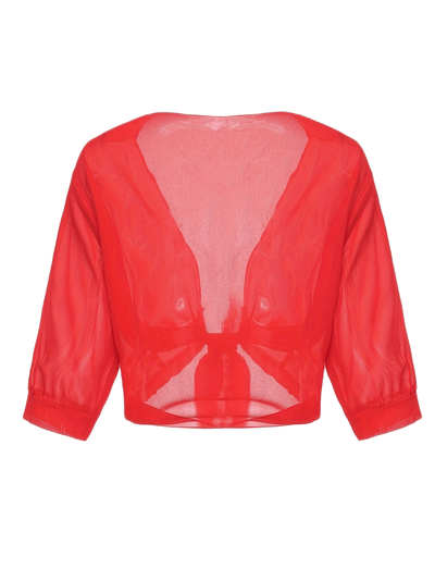 Katie – Airy Blouse with Open Front