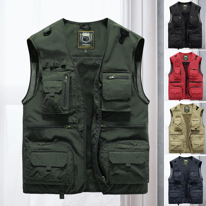 Multifunctioneel Outdoor Vest Heren – Ademend Met Veel Opbergzakken