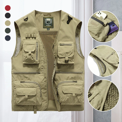 Multifunctioneel Outdoor Vest Heren – Ademend Met Veel Opbergzakken