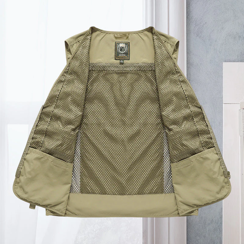 Multifunctioneel Outdoor Vest Heren – Ademend Met Veel Opbergzakken