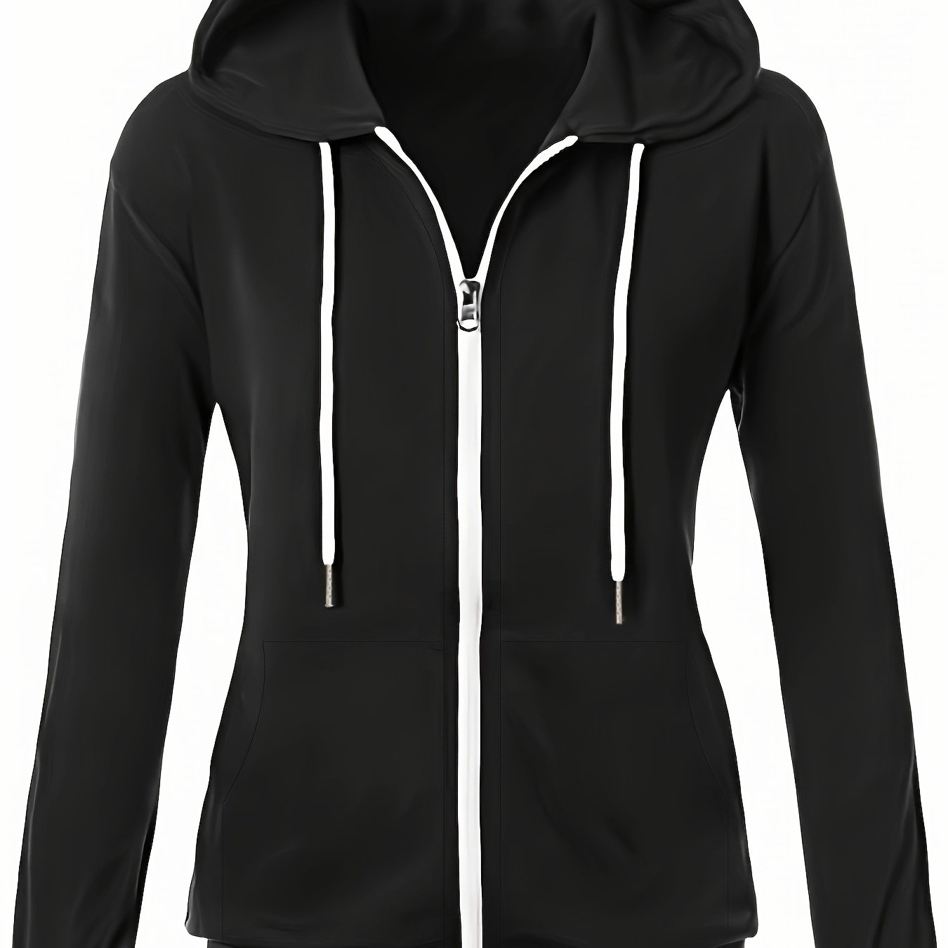 Sophie | Casual hoodie met contrastkleurige trim en zak