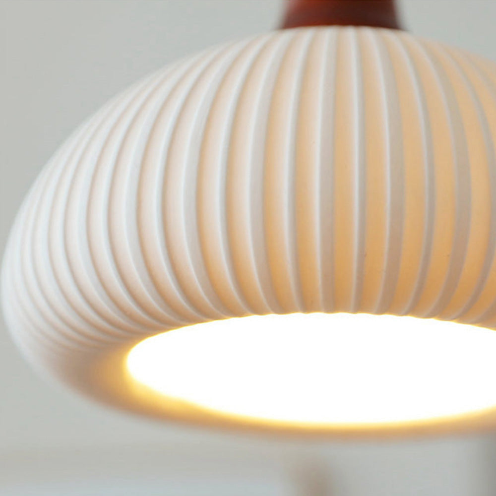 Cendian - Nordic Vintage Ceramic White Pendant Light Dining Room