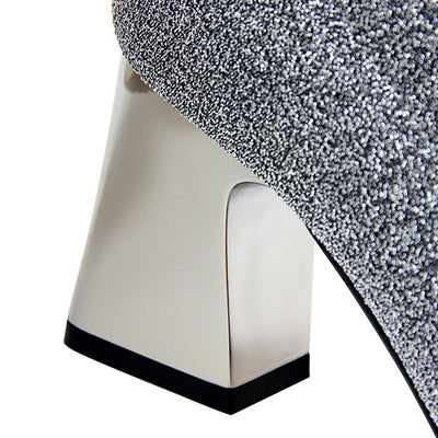 Hlakaja - Short Sequin Boots