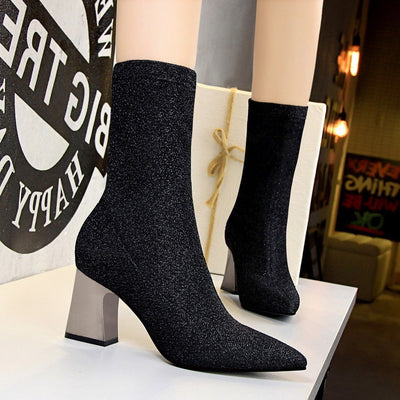 Hlakaja - Short Sequin Boots