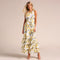 Margaret - mouwloze jurk met print