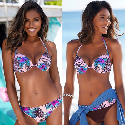 Colorful bikini with pattern 