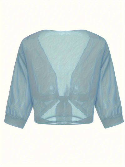 Katie – Airy Blouse with Open Front