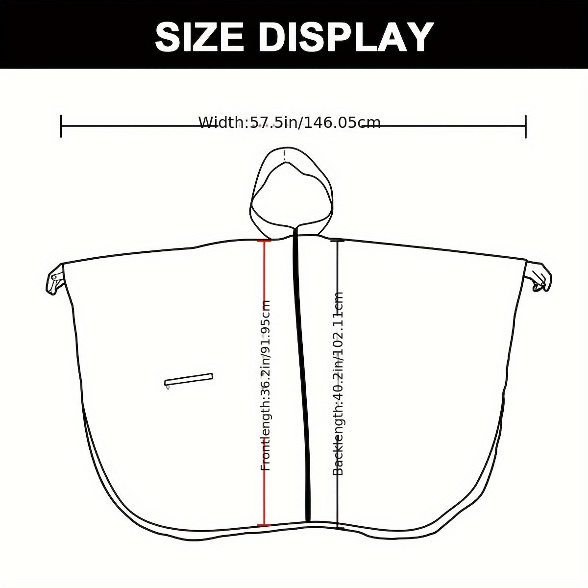 Fleur | Waterproof floral print rain poncho with hood and zip pocket