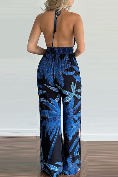 Zamira - Mouwloze Jumpsuit met Bloemenprint