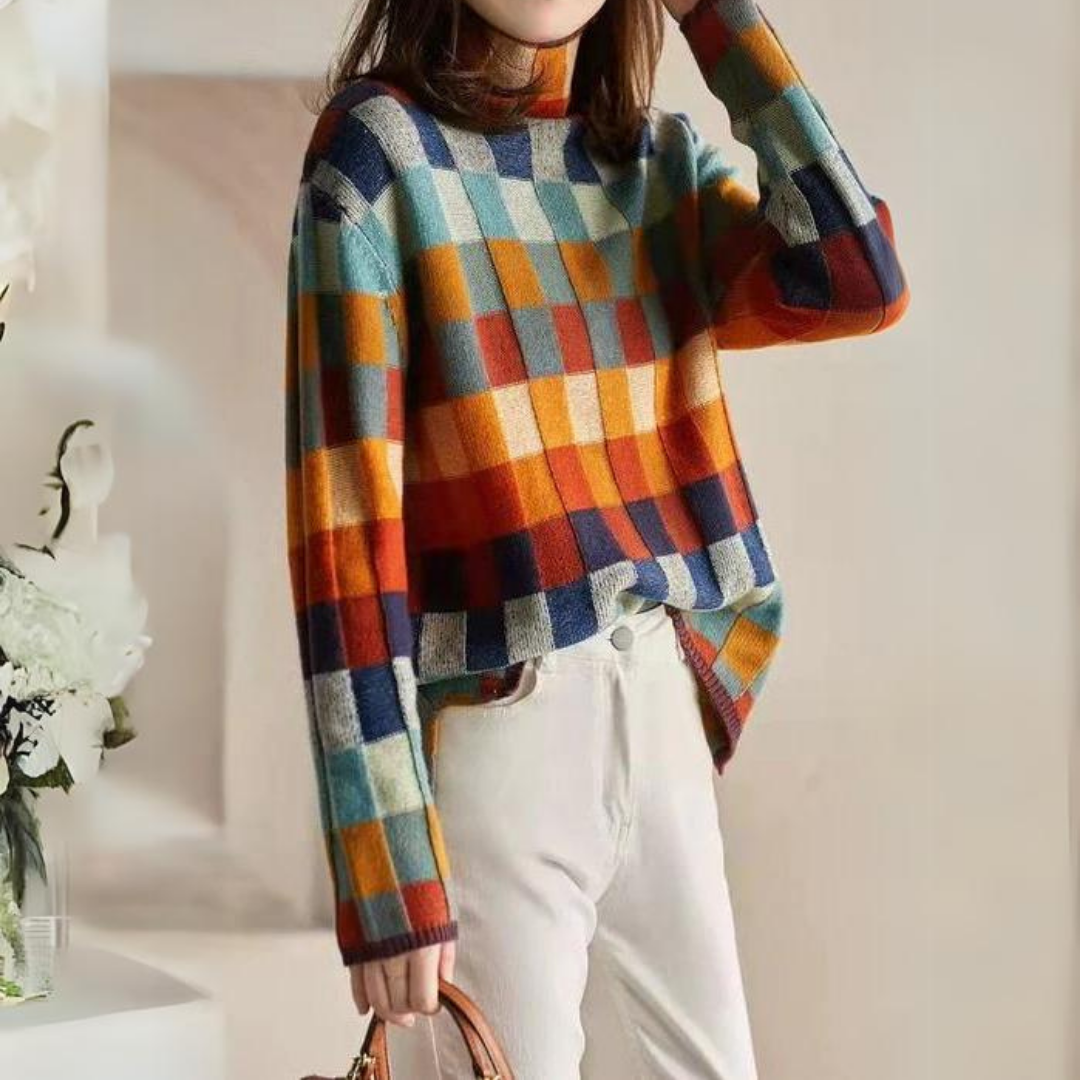 Geneveve - Comfortable Colored Sweater for Women