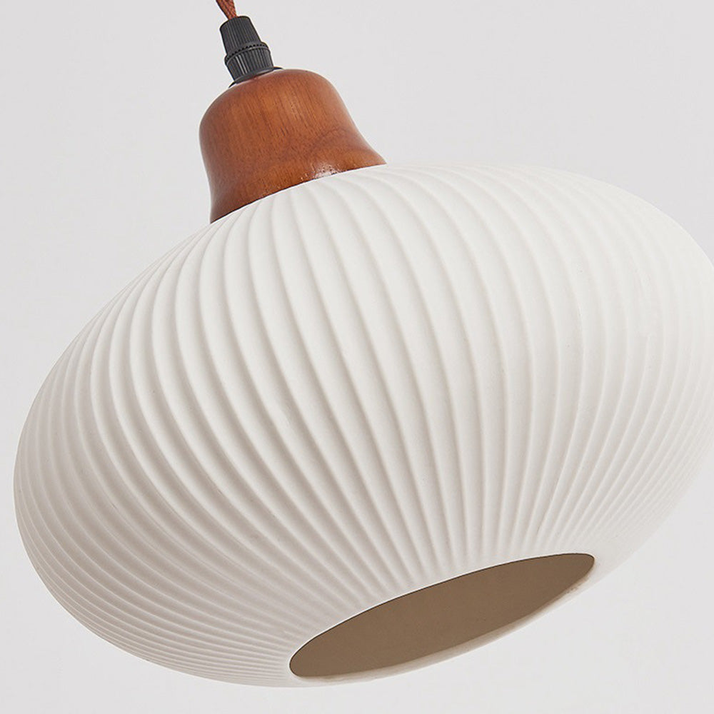 Cendian - Nordic Vintage Ceramic White Pendant Light Dining Room