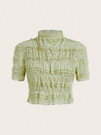 Giada - Luxury Lace Crop Top 