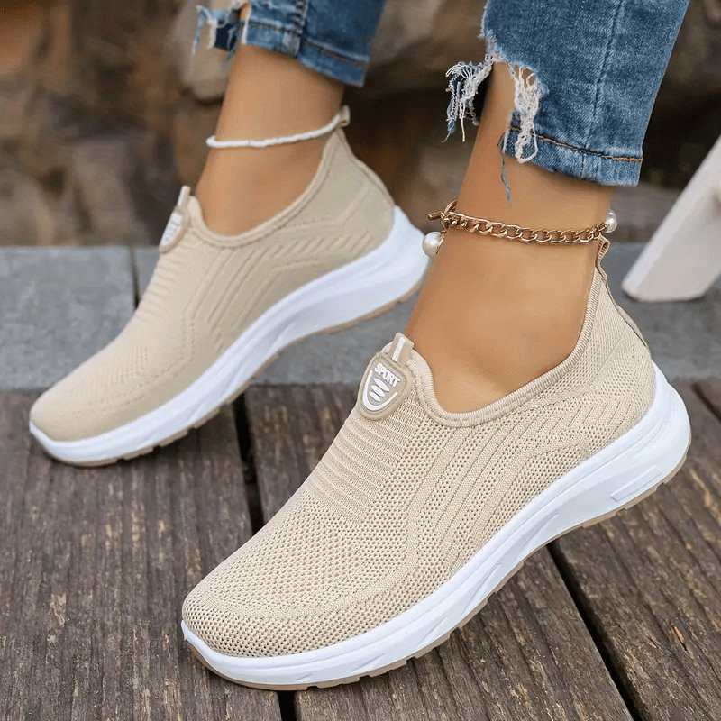 Fenna | Casual mesh sneakers in solid color