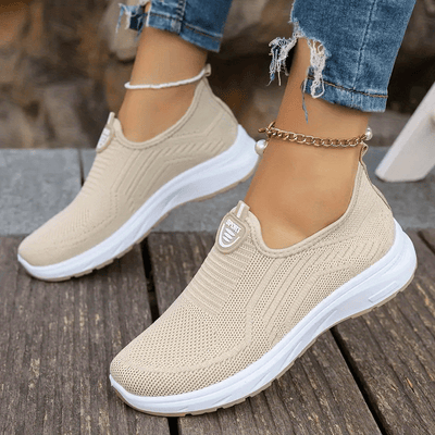 Fenna | Casual mesh sneakers in solid color