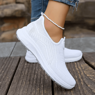 Fenna | Casual mesh sneakers in solid color