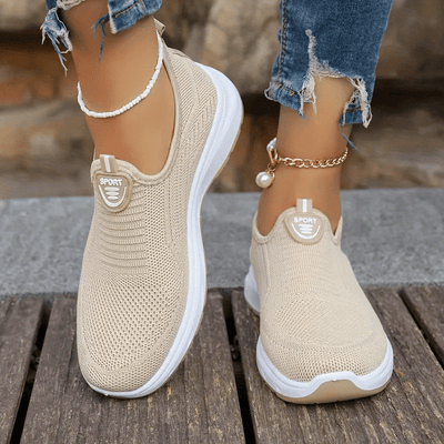 Fenna | Casual mesh sneakers in solid color