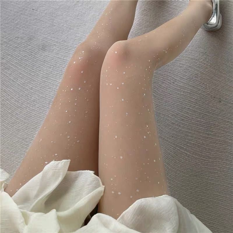 Sterre | Galaxy patroon transparante panty's