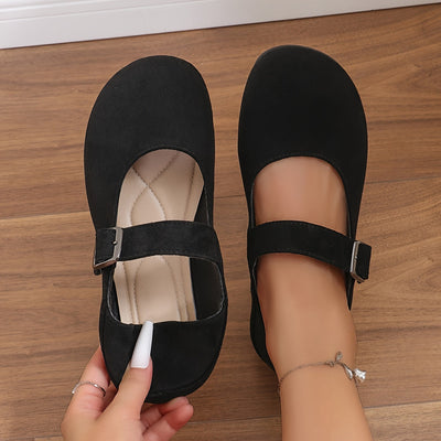 Lize | Classic ballet flats with ankle strap