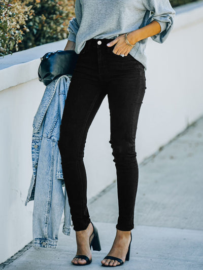 Nina | Casual zwarte skinny jeans