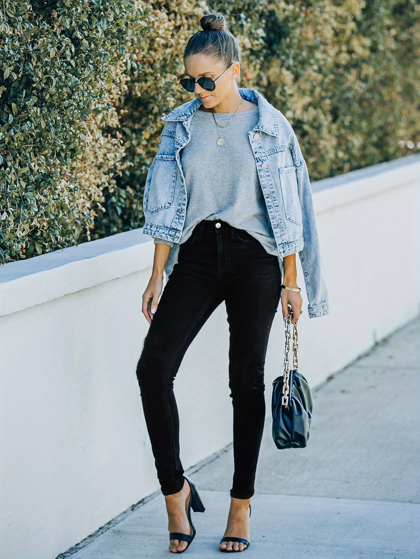 Nina | Casual zwarte skinny jeans