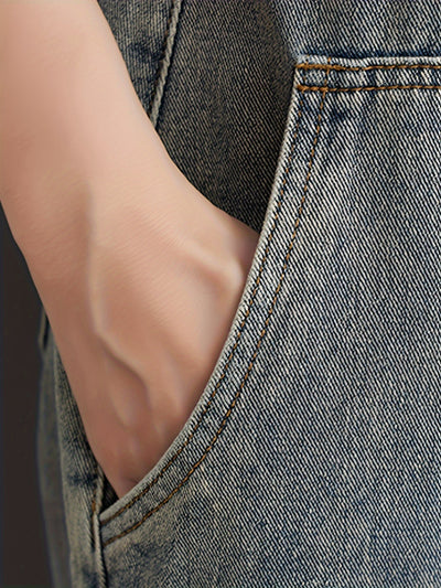 Lotte | Plain denim overalls for women