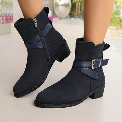 Loes | Retro black cowboy boots for women