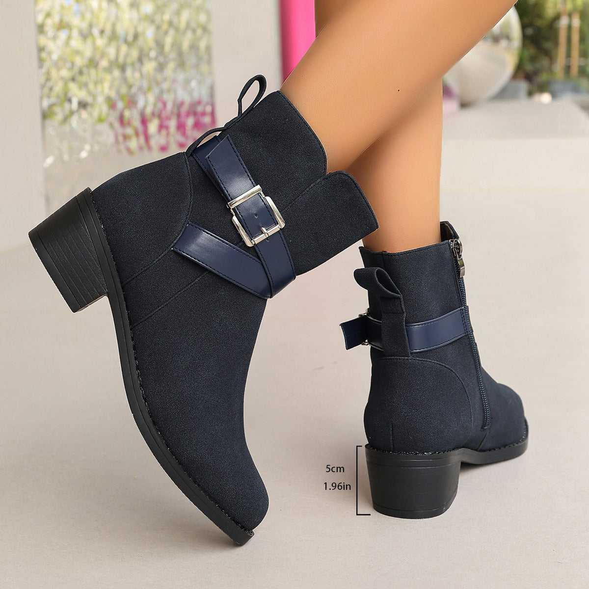 Loes | Retro black cowboy boots for women