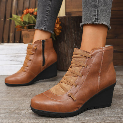 Sophie | Modieuze zwarte enkelboots met sleehak voor dames