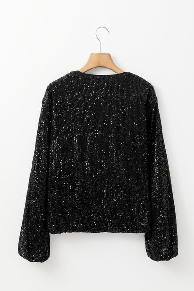 Eline - Black Sequin Jacket