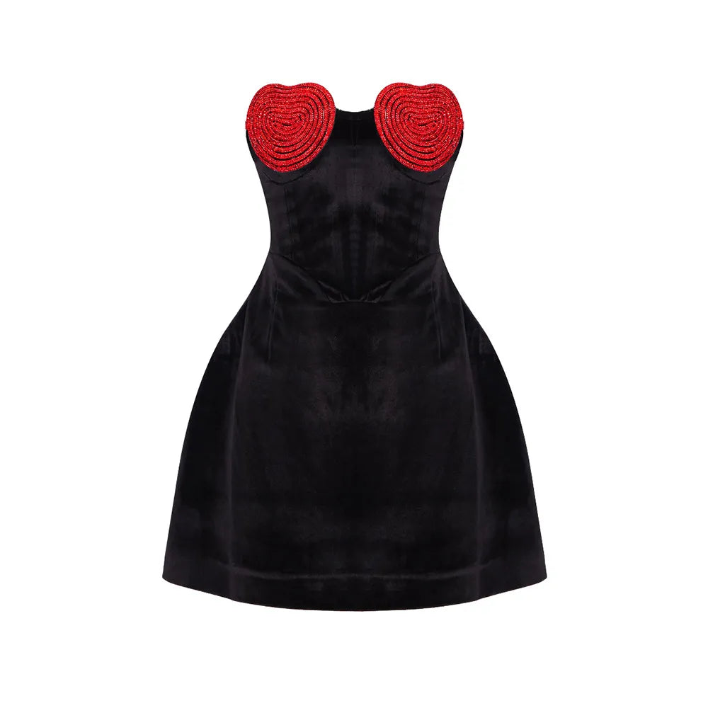 Ariella - Elegante Strapless Mini Jurk