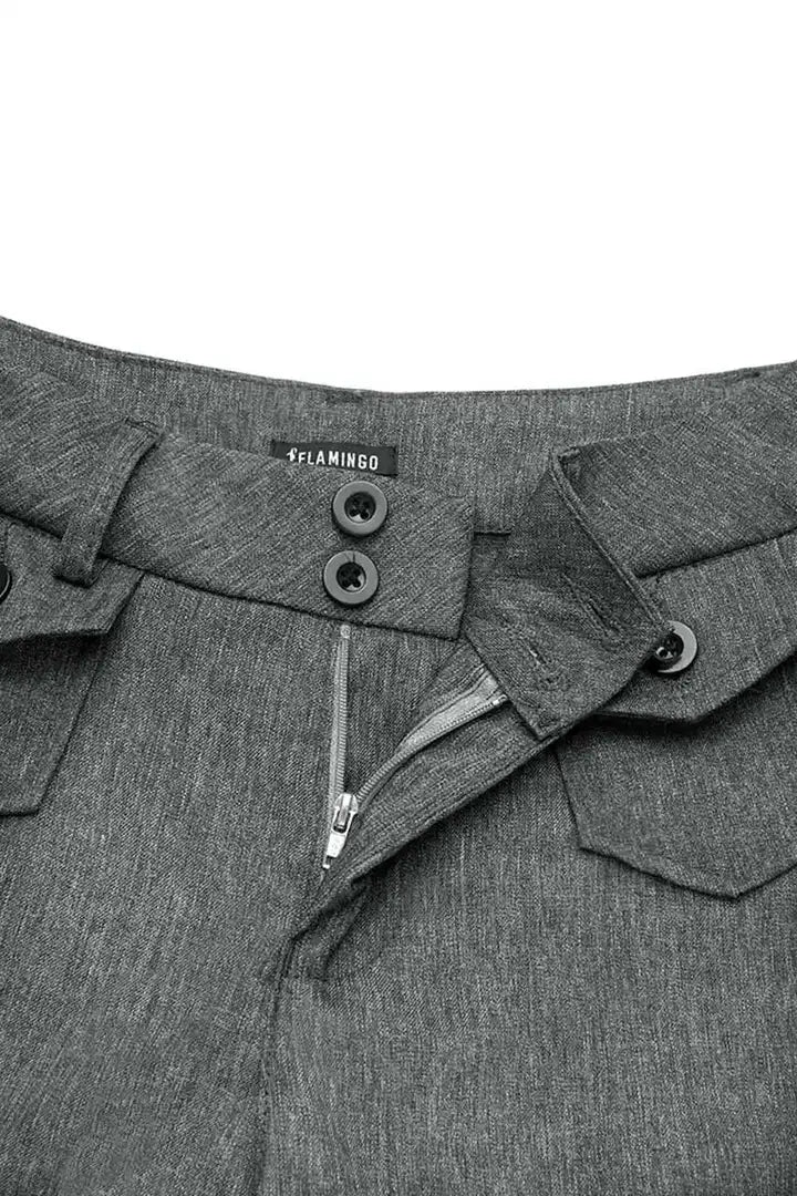 Franchesca - Elegant Button Trousers for Women