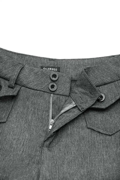 Franchesca - Elegant Button Trousers for Women