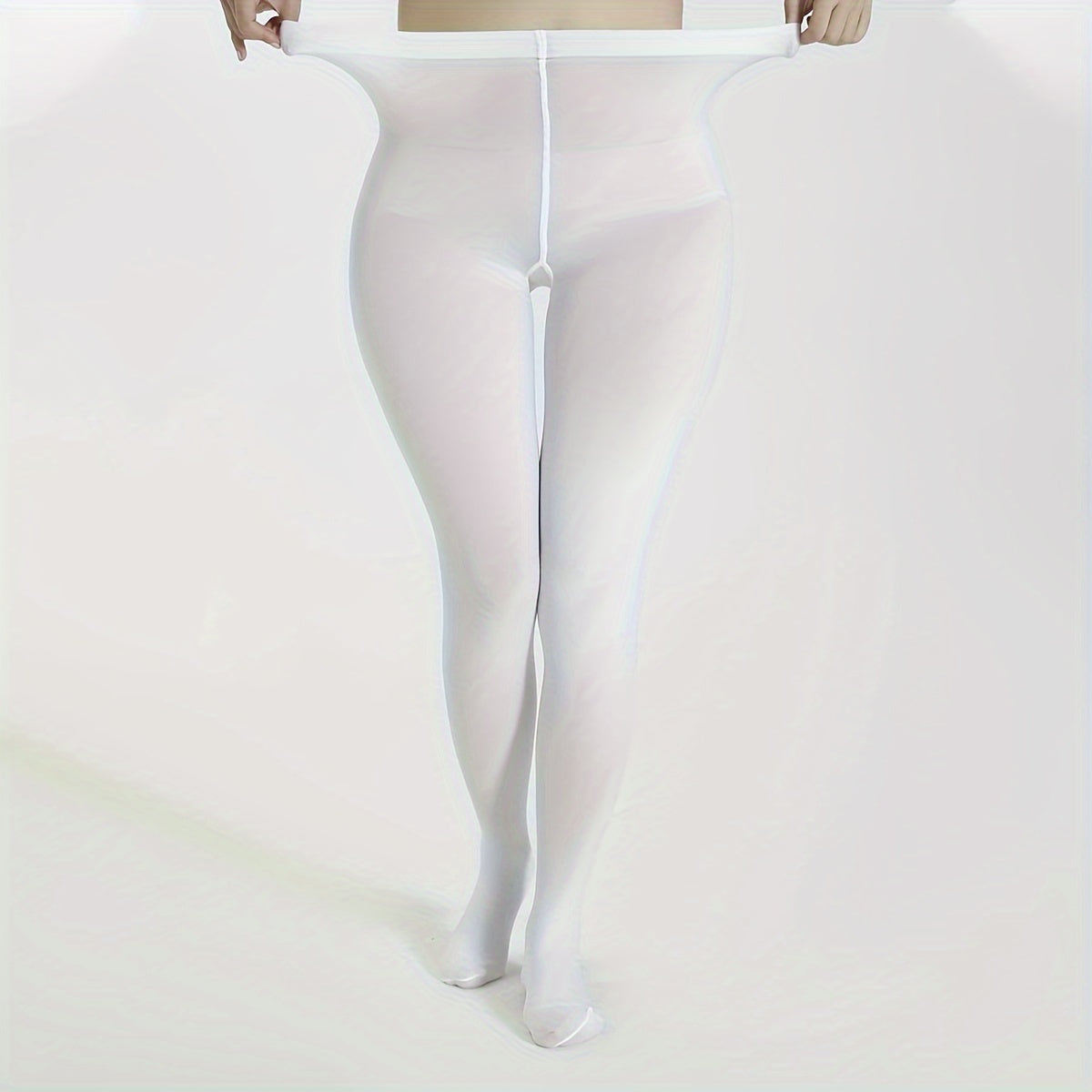 Fleur | Casual pantyhose in large sizes, 80D elastic and ultra-soft