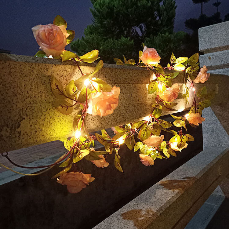 Solara - Solar Waterproof Shockproof Rose LED String Lights