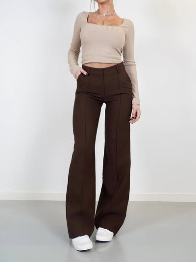 Élodie - Elegant Wide-leg Trousers | Luxurious Comfort &amp; Timeless Style