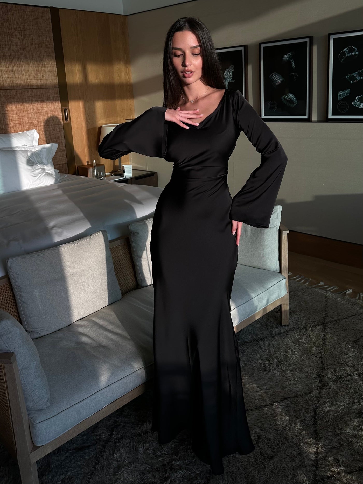 Merliah - Lange Mouwen Gown Voor Dames - Klassiek & Tijdloos