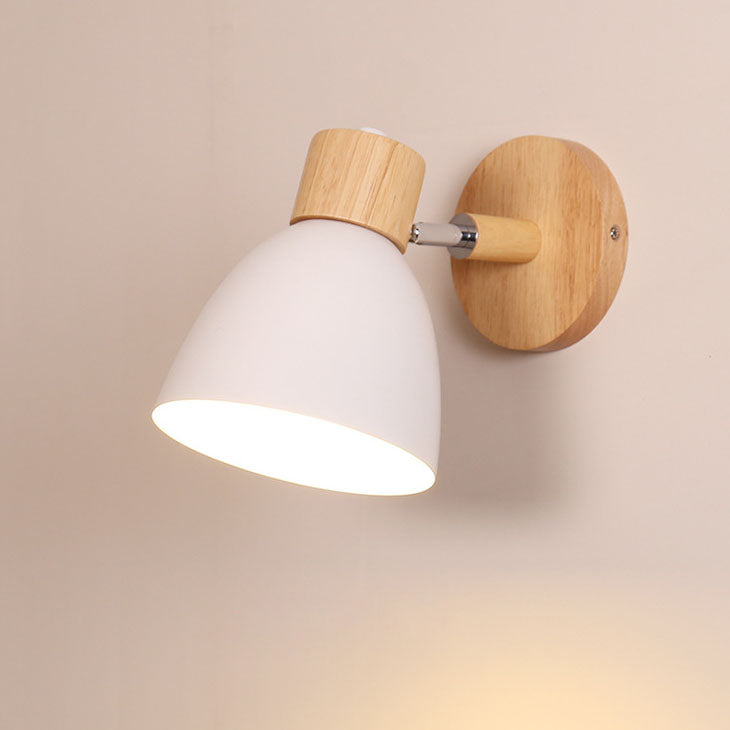 Nelvira – Minimalist Wooden Cone LED Wall Light