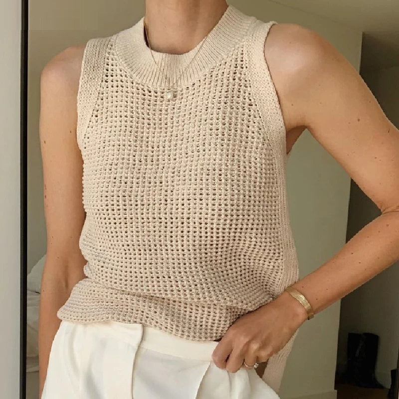 Elvina - Knitted Sleeveless Top