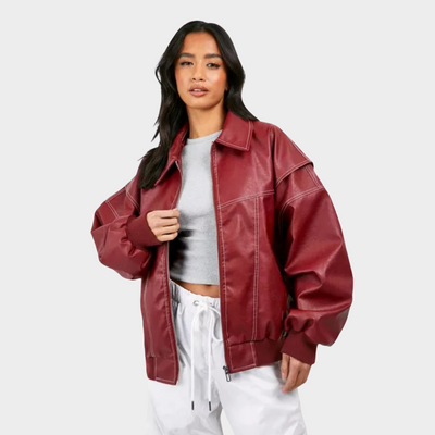Elina - Oversized Bomber Jacket
